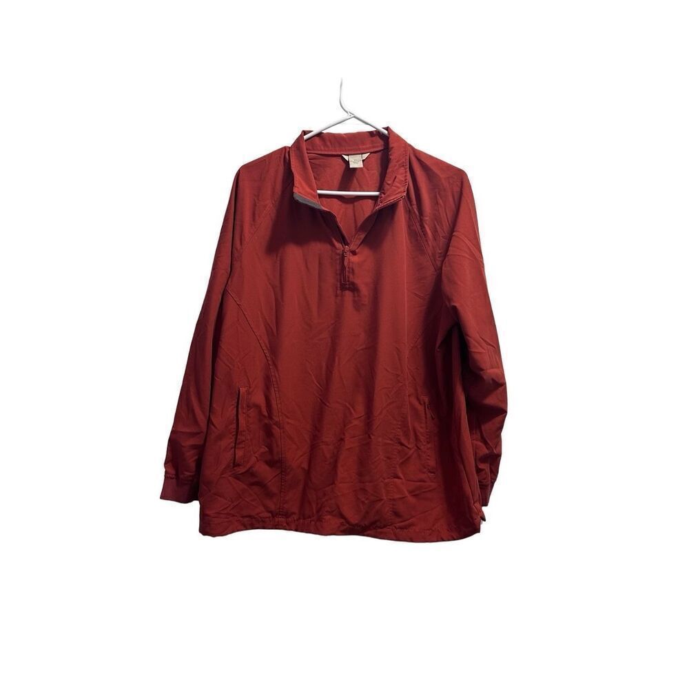 Men’s Burnt Orange Duluth Trading Co. Pullover Windbreaker Jacket Sz.XL
